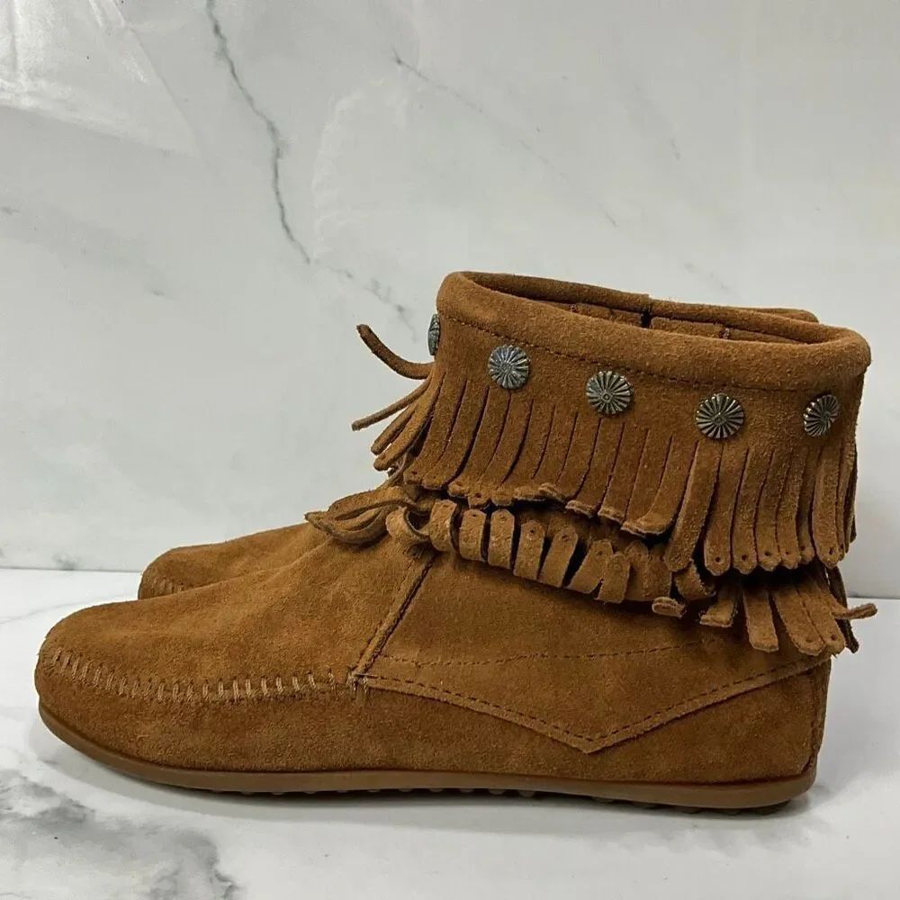 MINNETONKA Moccasin Ankle Booties - Picture 3 of 7